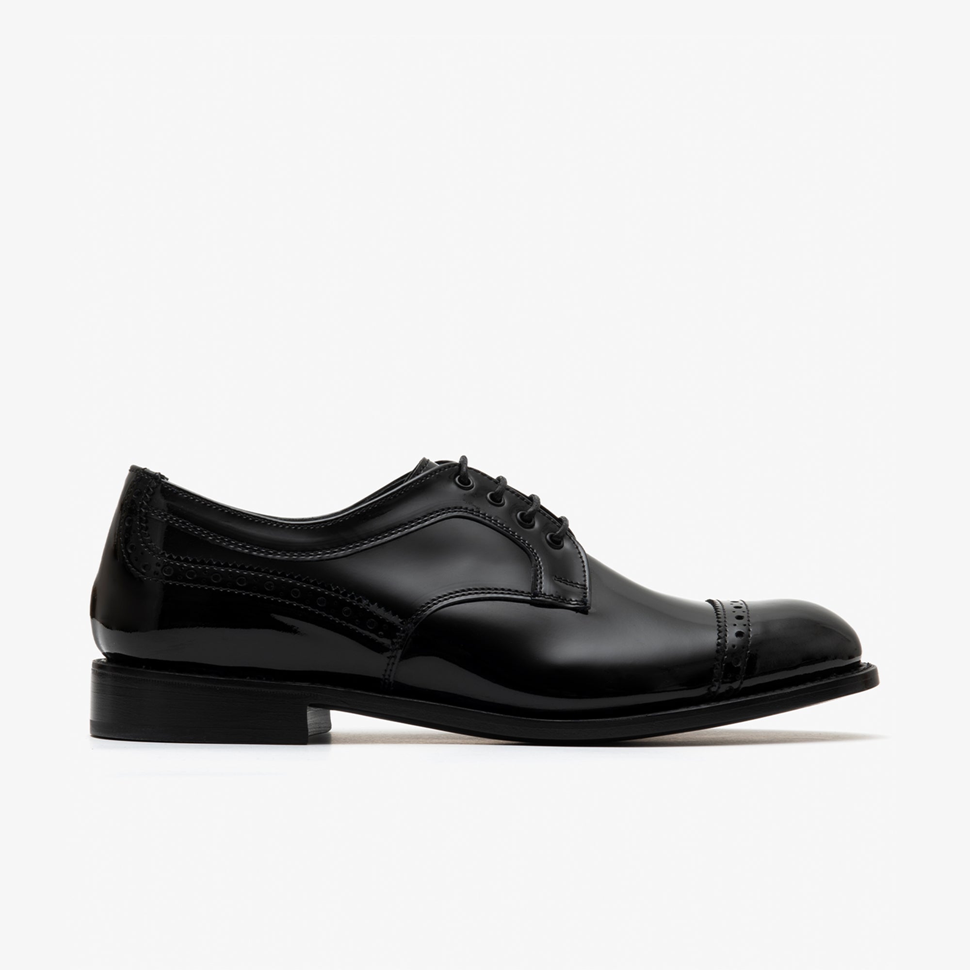 JUNYA WATANABE MAN: Enamel Trickers (Black) | DSMG E-SHOP