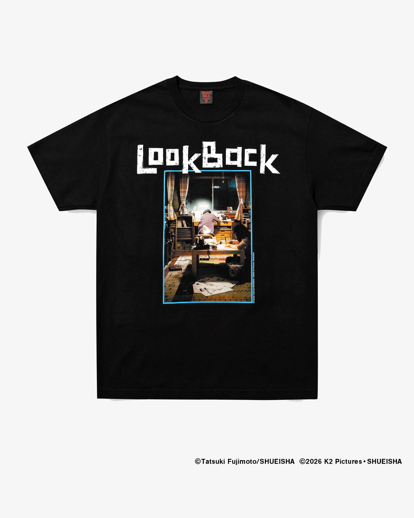 ルックバック messa look back tシャツ　geeks rule Geeks Rule: × Lookback Print Tee (Black) | DSMG E-SHOP