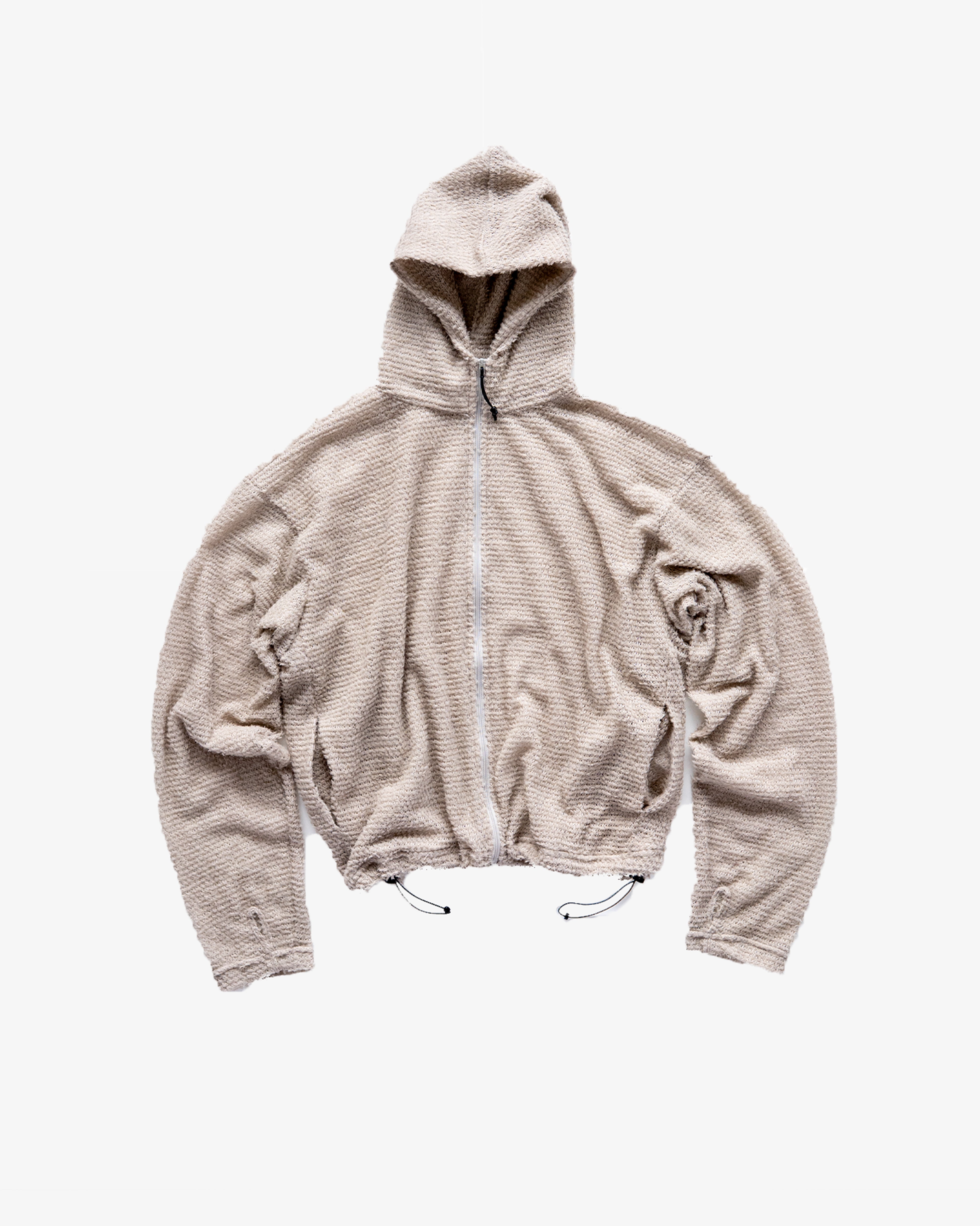 gnorda: Shag Zip Hoodie (Moon) | DSMG E-SHOP