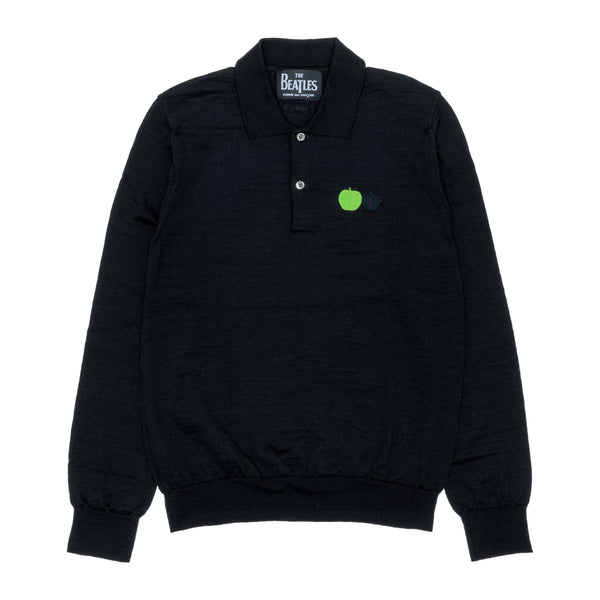 THE BEATLES CDG - One Point Knit Polo - (Black)