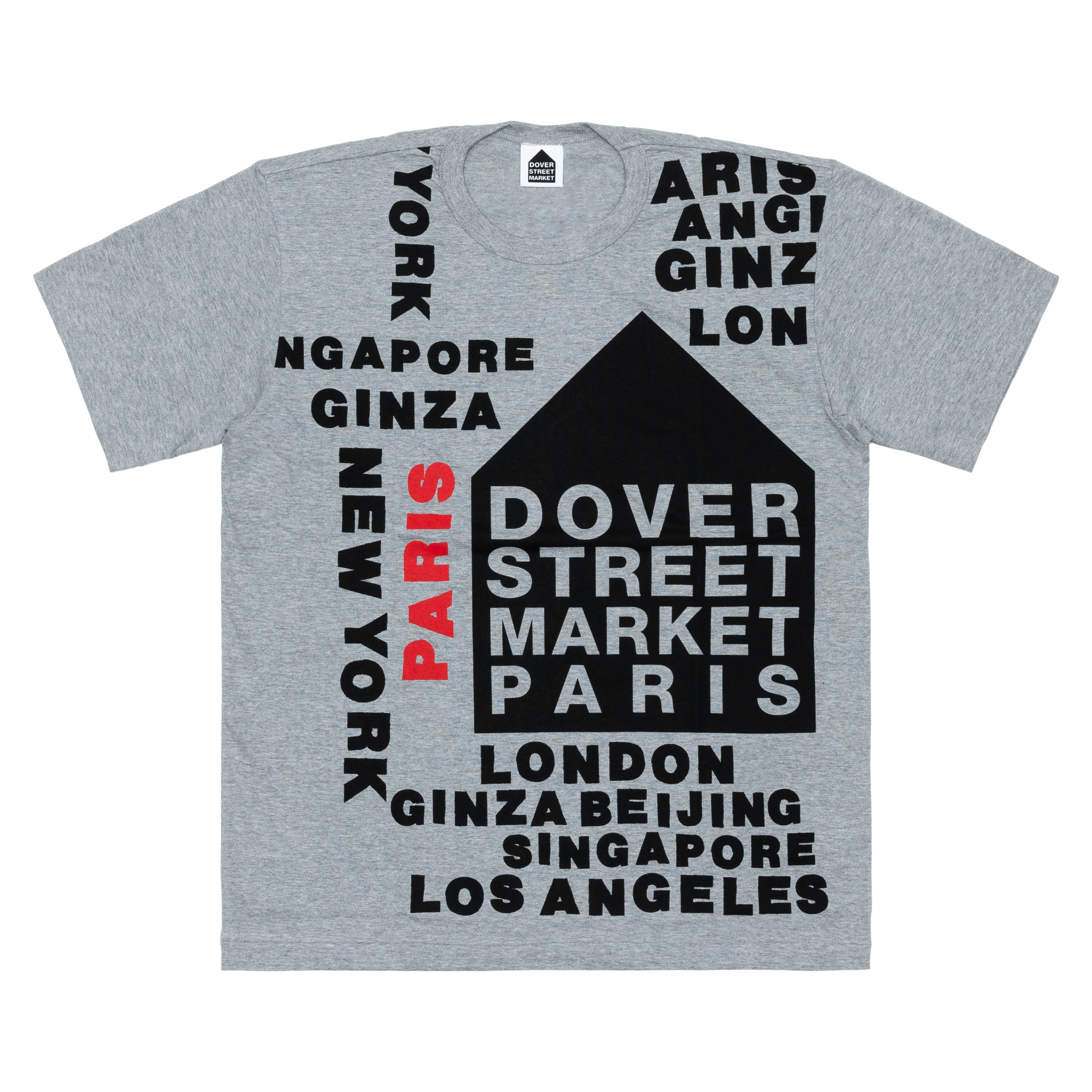 DOVER STREET MARKET - DSM PARIS COTTON JERSEY TEE - (GRAY)