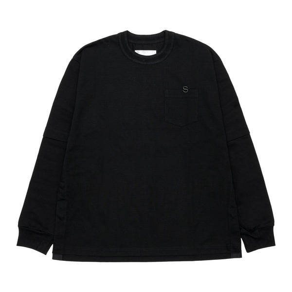 SACAI - S Cotton Jersey L/S T-Shirt - (Black)