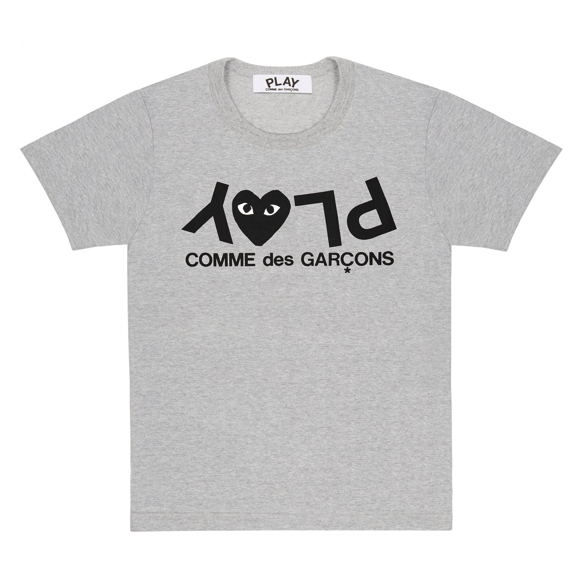 PLAY CDG: TOP DYED COTTON JERSEY PRINT (TOP DYED GREY) | DSMG E-SHOP