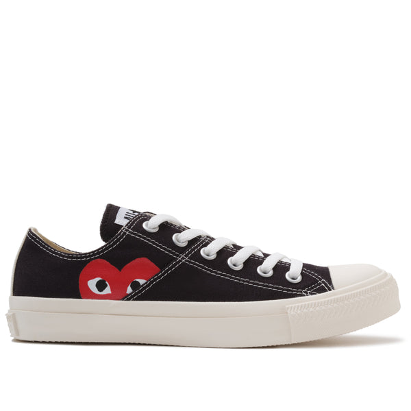 PLAY CDG CONVERSE - ALL STAR LOW - (BLACK)