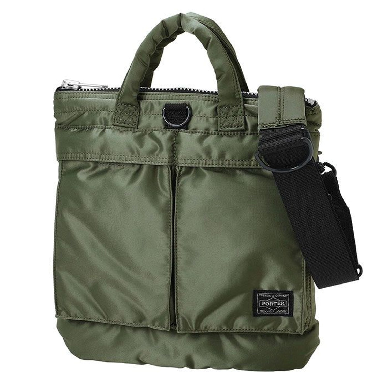 PORTER: PX Tanker 2Way Helmet Bag S (Sage Green) | DSMG E-SHOP