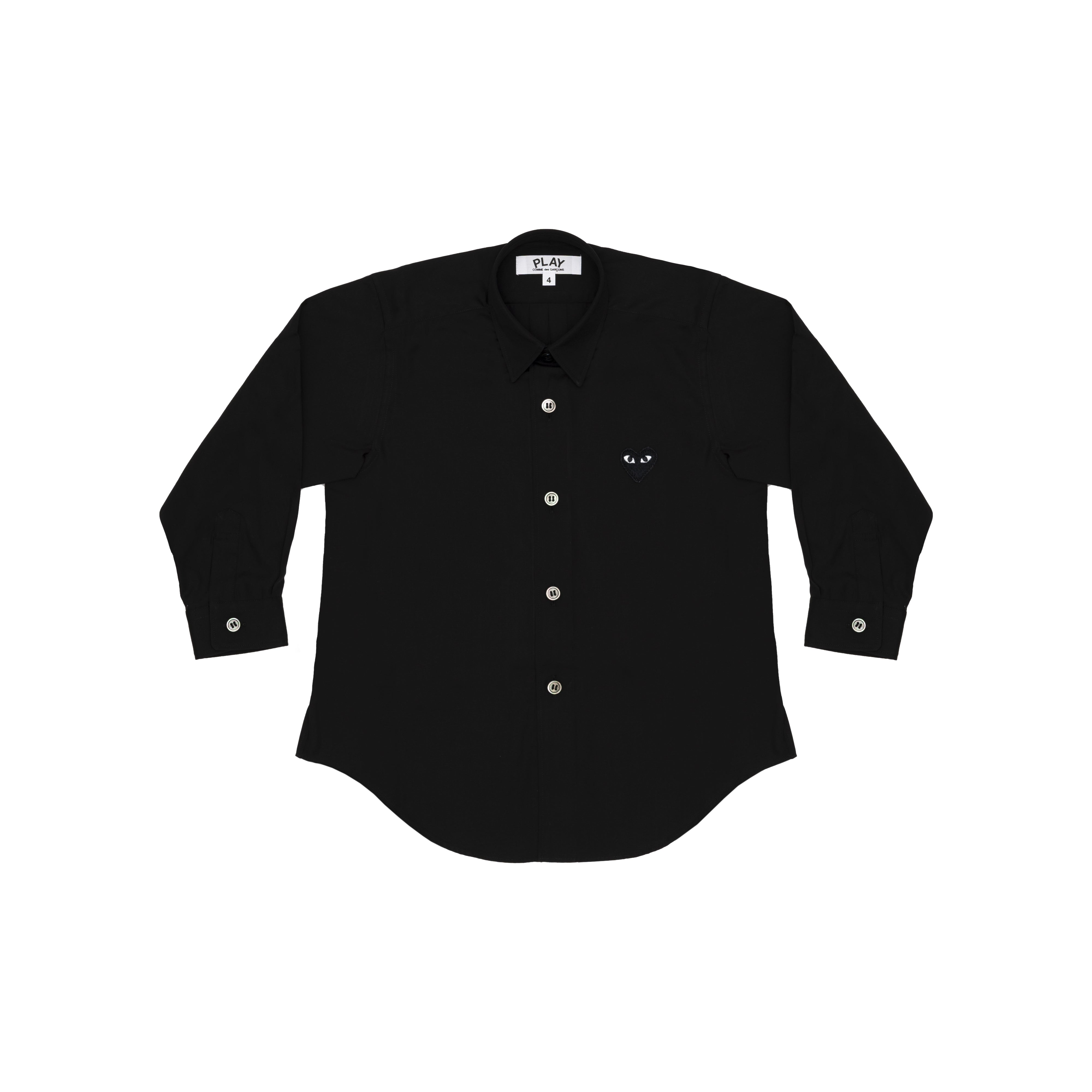 PLAY COMME des GARÇONS: KIDS SHIRT (BLACK) | DSMG E-SHOP