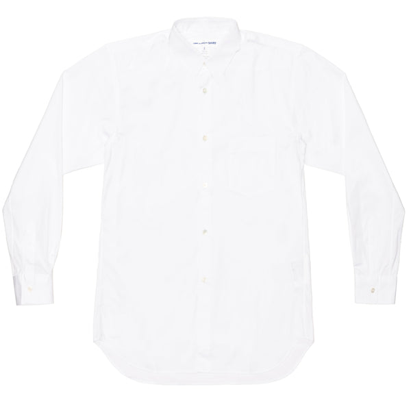 CDG SHIRT FOREVER - Cotton Poplin Narrow Classic Shirt - (White)