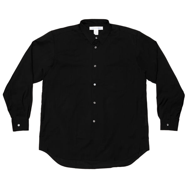 CDG SHIRT FOREVER - Fine Wool Suit Wide Classic Shirt - (Balck)