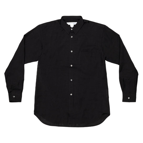 CDG SHIRT FOREVER - Narrow Classic Fine Wool Shirt - (Medium Grey)