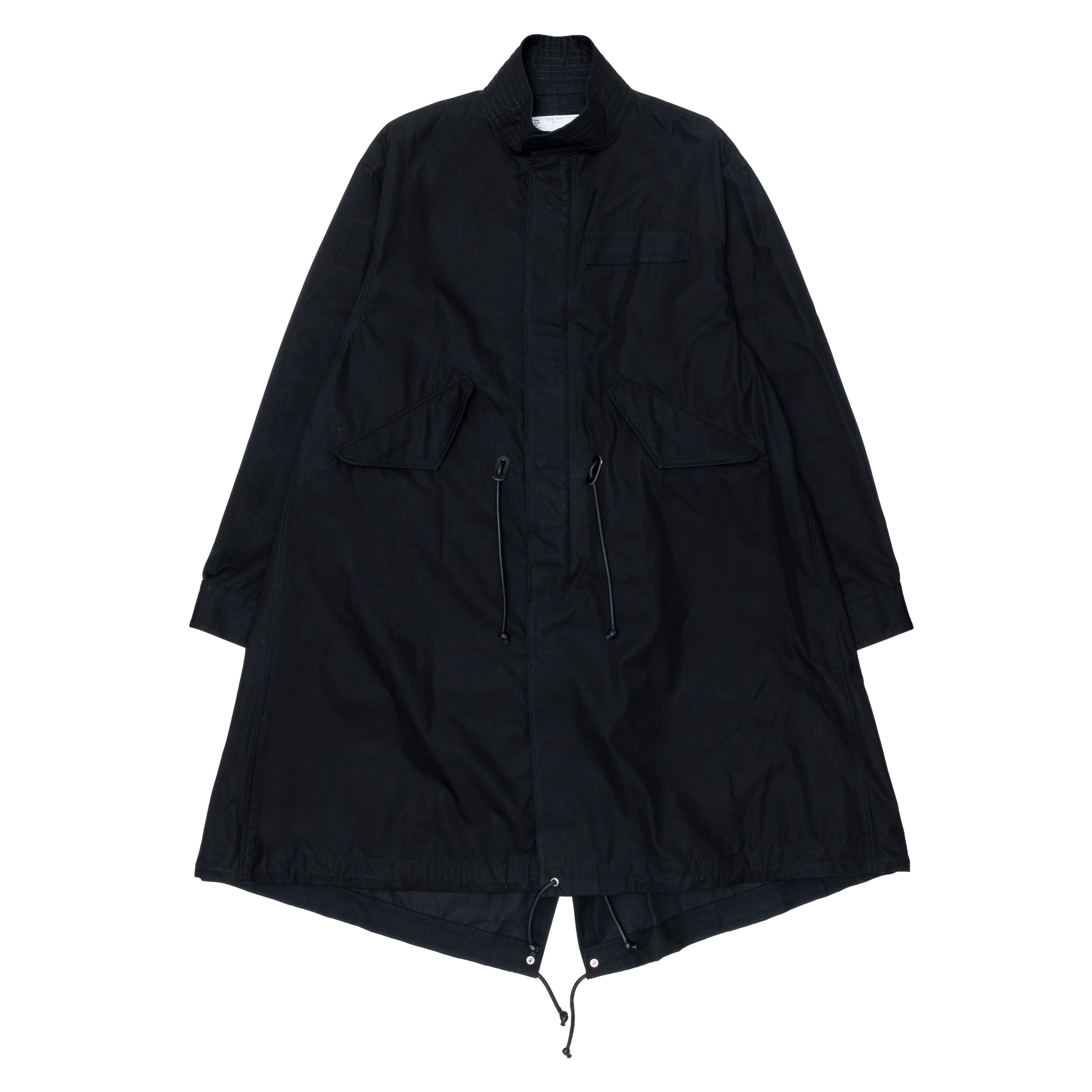 SACAI - Men's Cotton Mods Coat - (Black) – DSMG E-SHOP