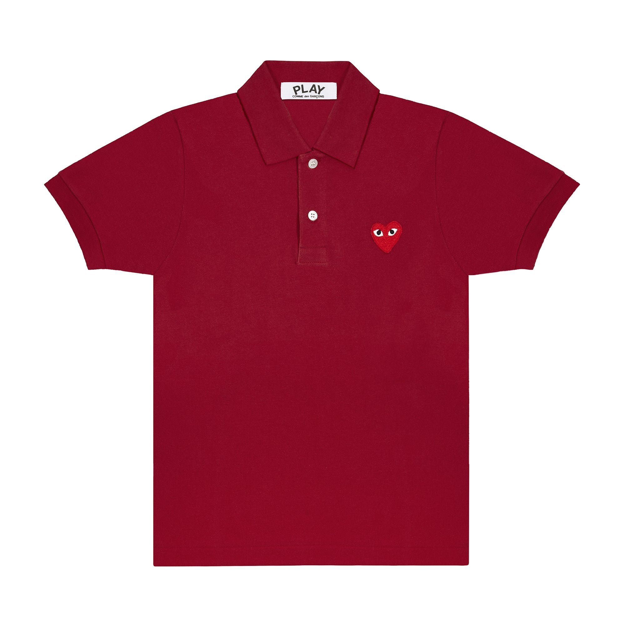 PLAY CDG - Polo Shirt - (Burgundy) – DSMG E-SHOP