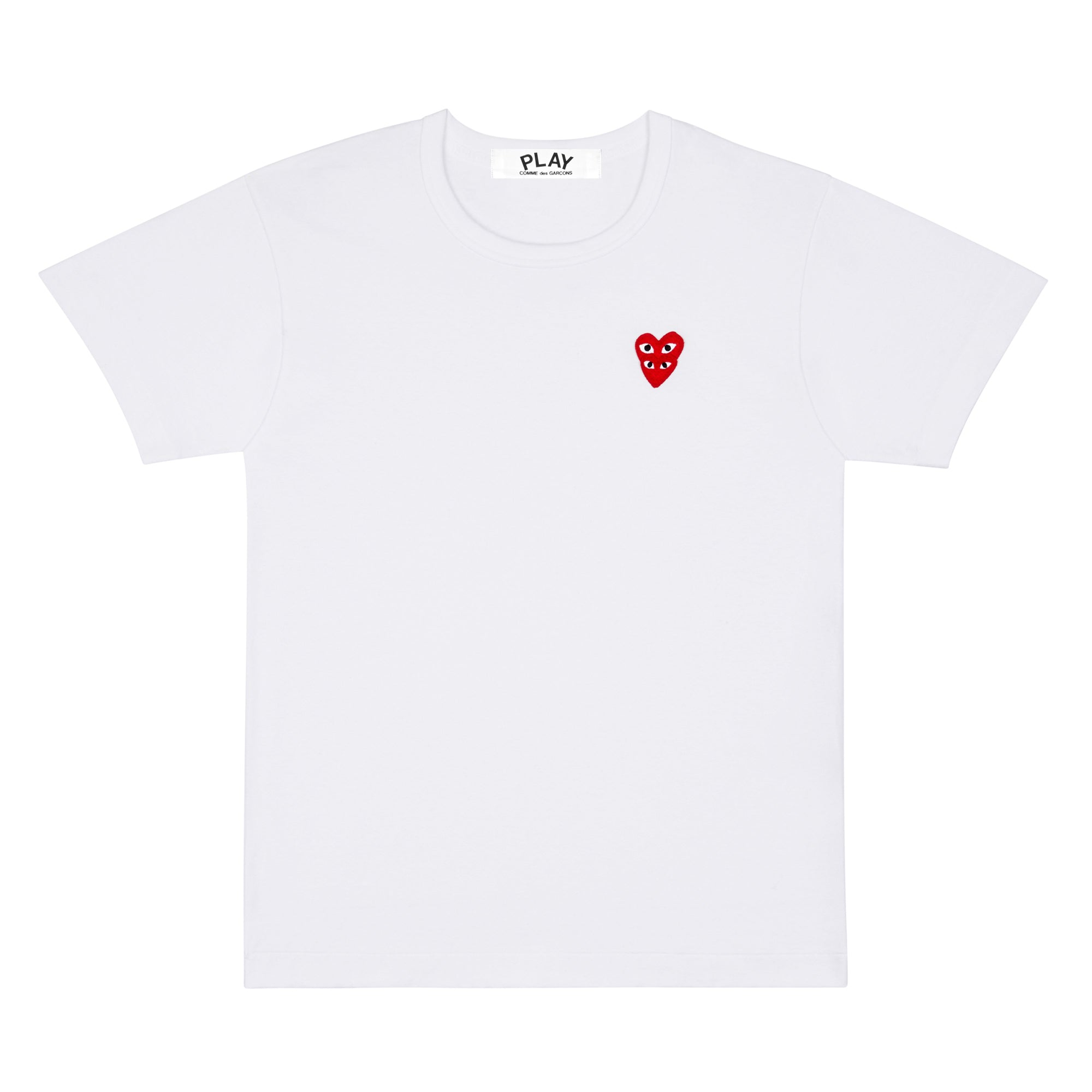PLAY CDG - Double Red Heart S/S T-Shirt - (White)