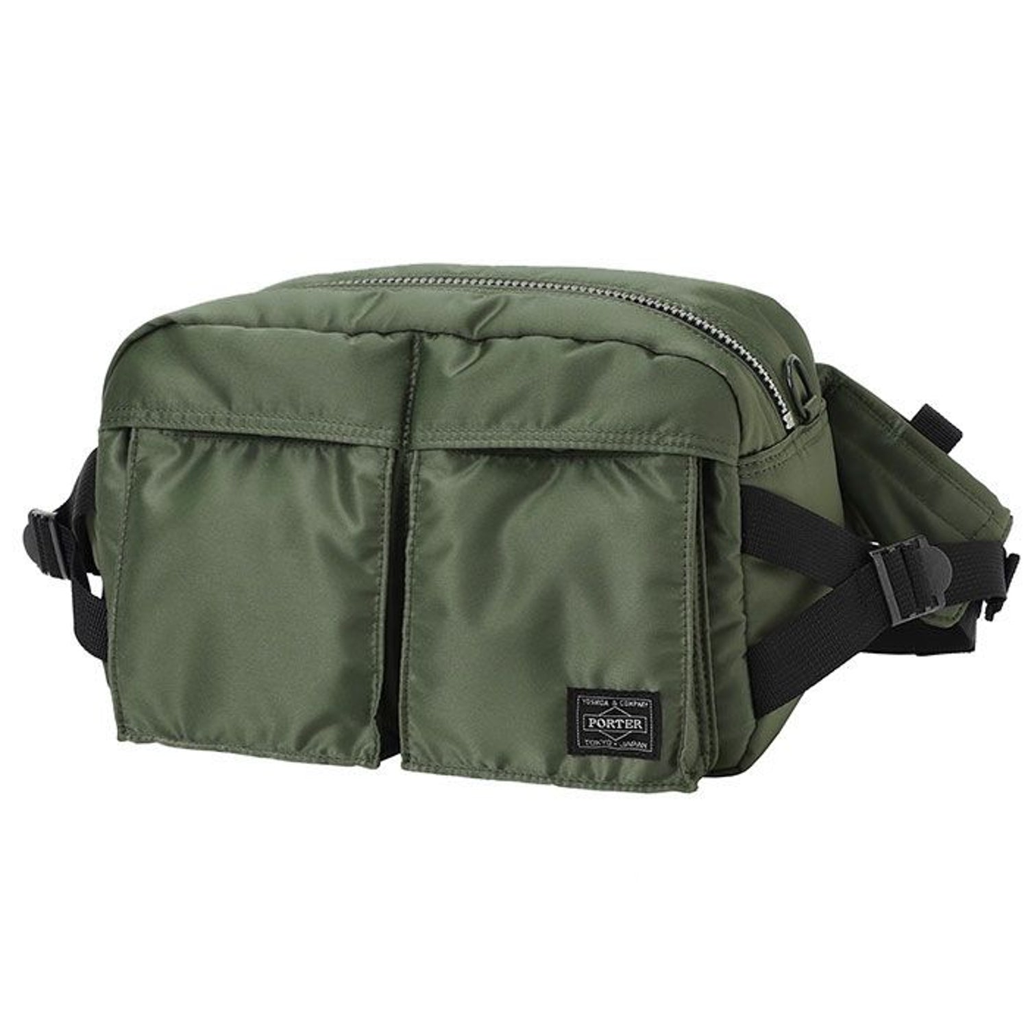 PORTER: PX Tanker Waist Bag (Sage Green) | DSMG E-SHOP