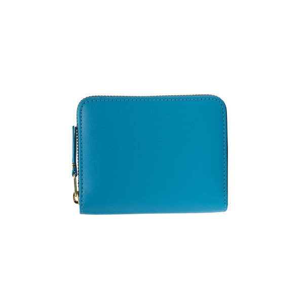 CDG WALLET - Colored Leather Wallet - (SA2110 Blue)