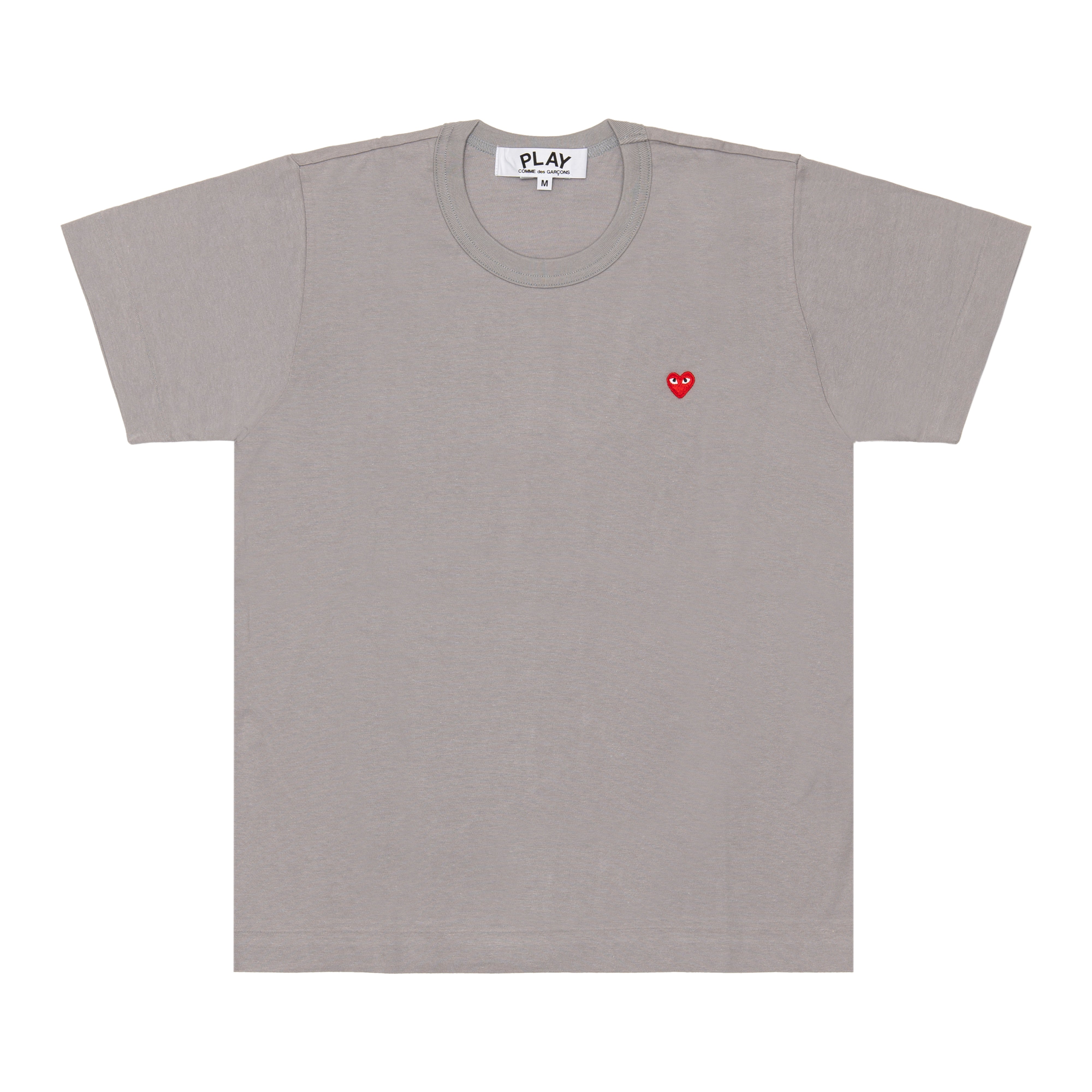 COMME des GARCONS(コムデギャルソン) AZ-T304 MEN T-SHIRT WITH SMALL RED HEART Black