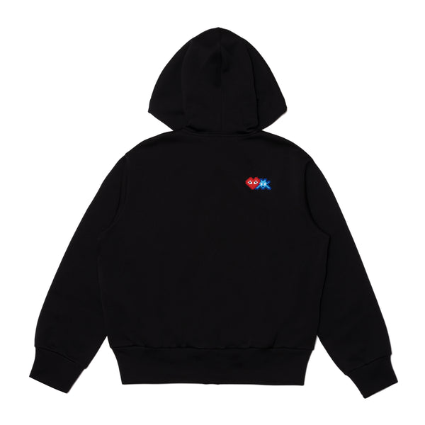 PLAY CDG - INVADER Polyester Hooded Sweater - (Black)