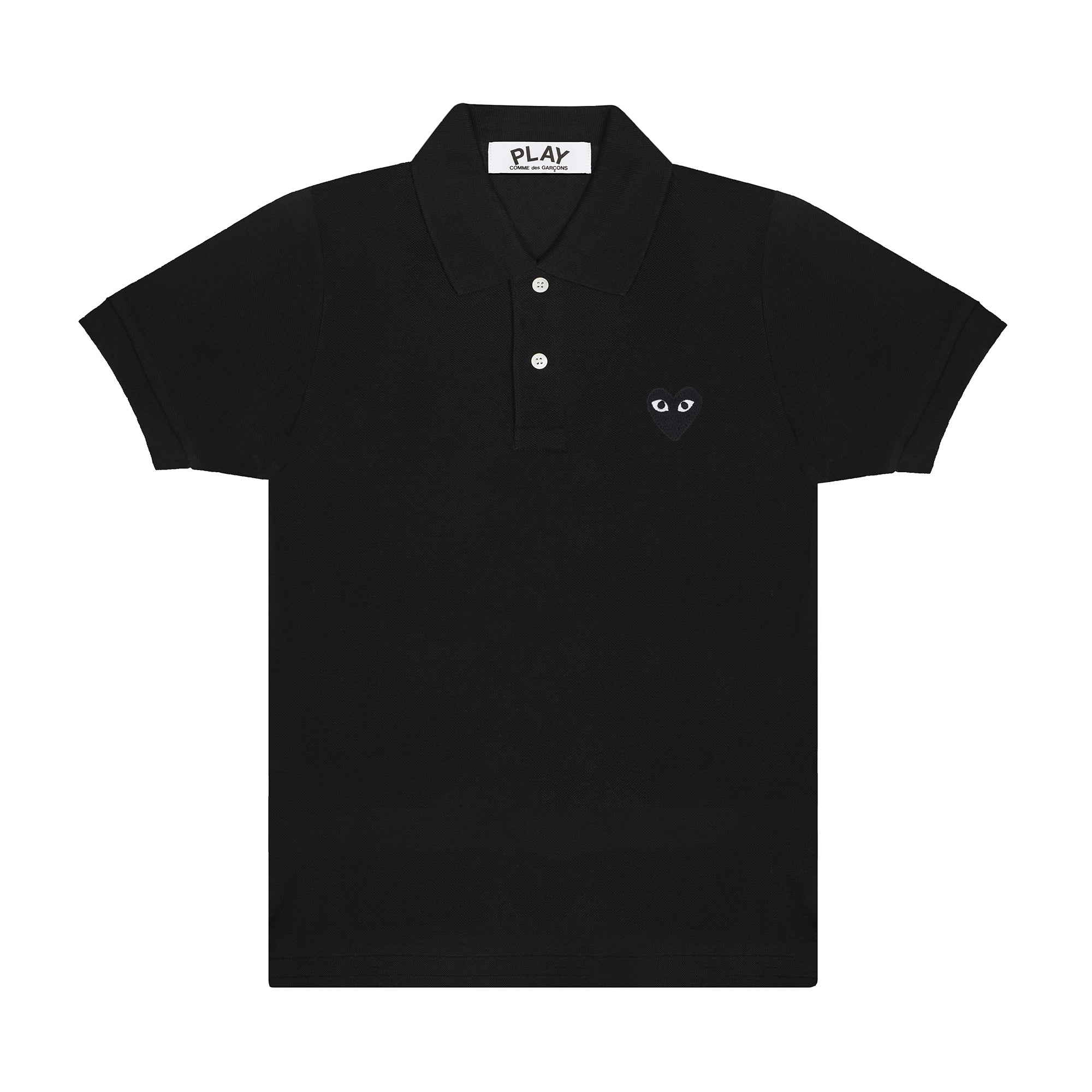 PLAY CDG: Polo Shirt (Black) | DSMG E-SHOP