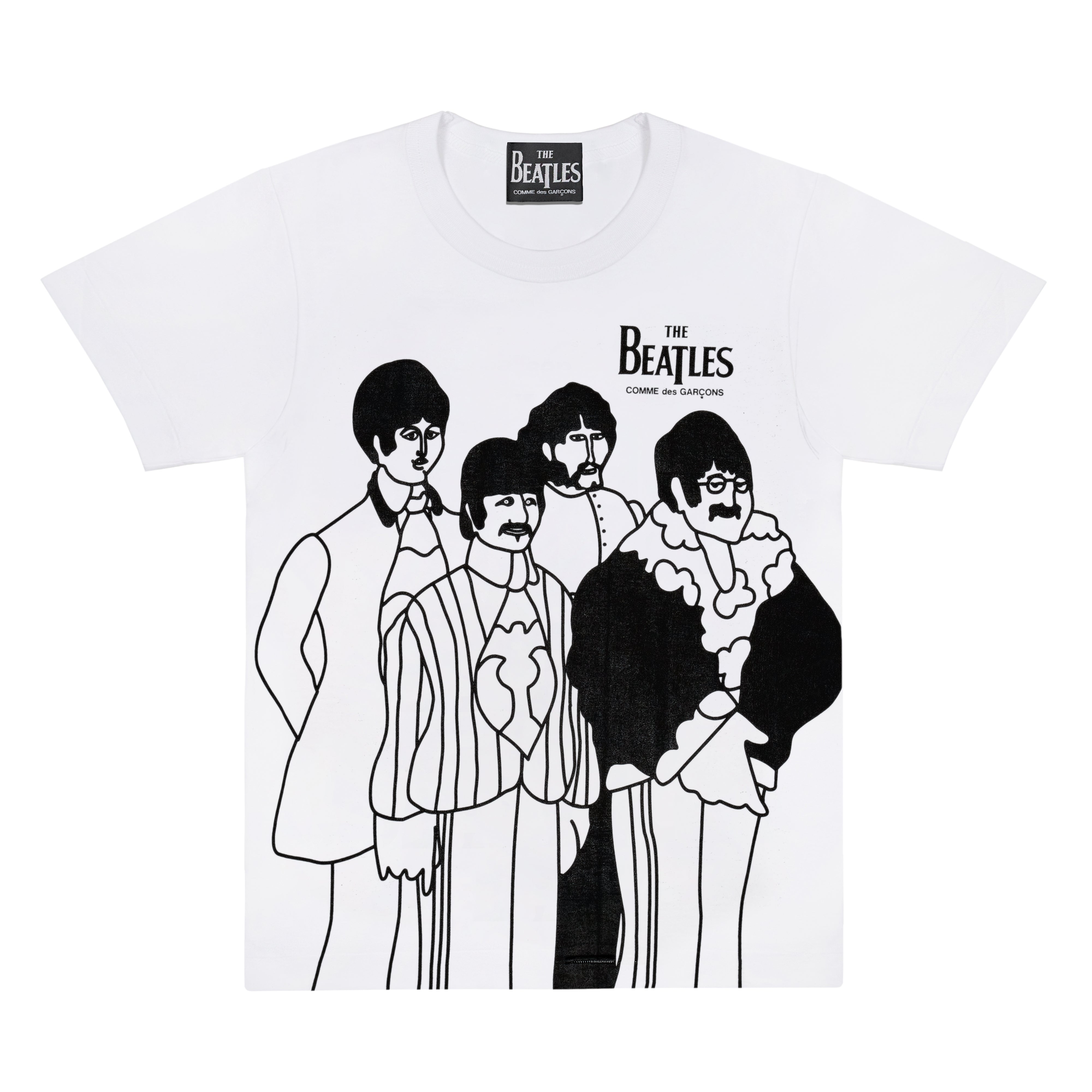The Beatles CDG - Printed T-Shirt - (WHITE)
