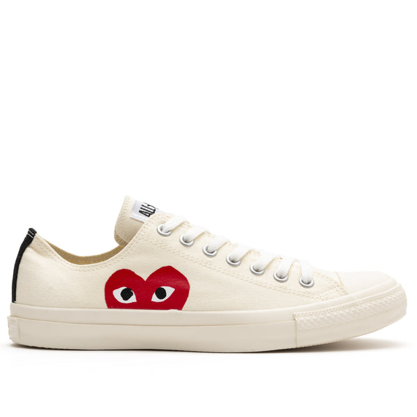 PLAY CDG CONVERSE - Allstar Low - (White)