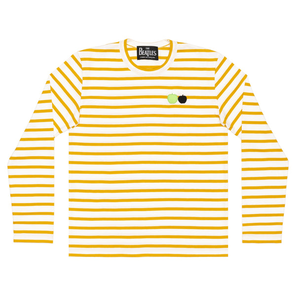 The Beatles CDG - Stripe Long Sleeve T-Shirt Yellow - (VZ-T042-051)