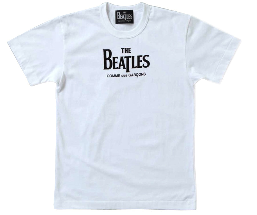 The Beatles CDG Logo T Shirt White DSMG E SHOP