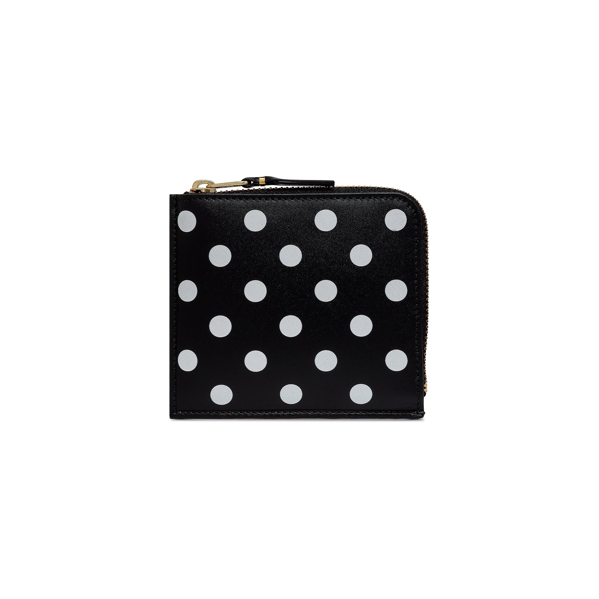 CDG WALLET: Polka Dots Printed (SA3100PD Black) | DSMG E-SHOP