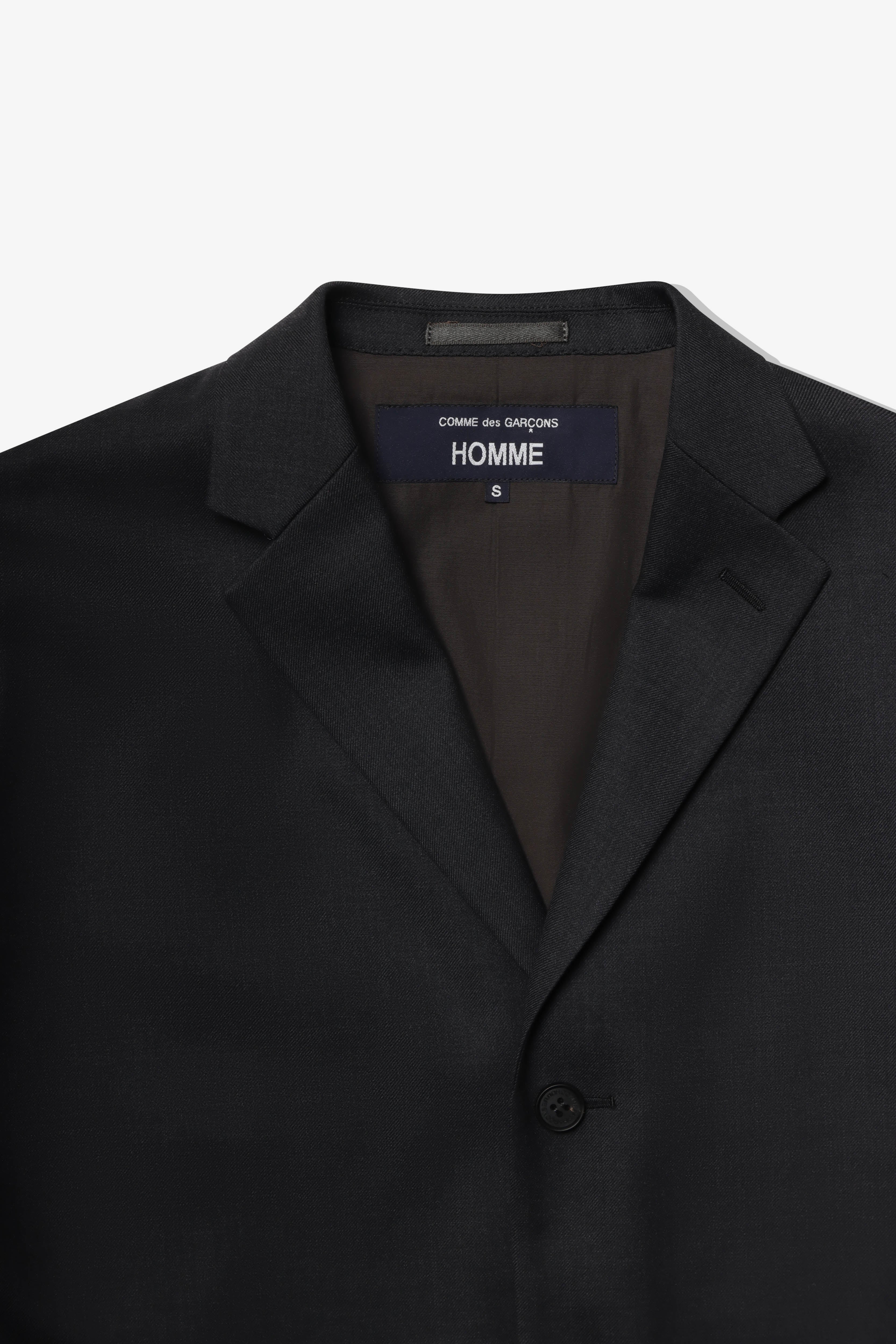 COMME des GARCONS HOMME: Wool Gabardine (Charcoal) | DSMG E-SHOP