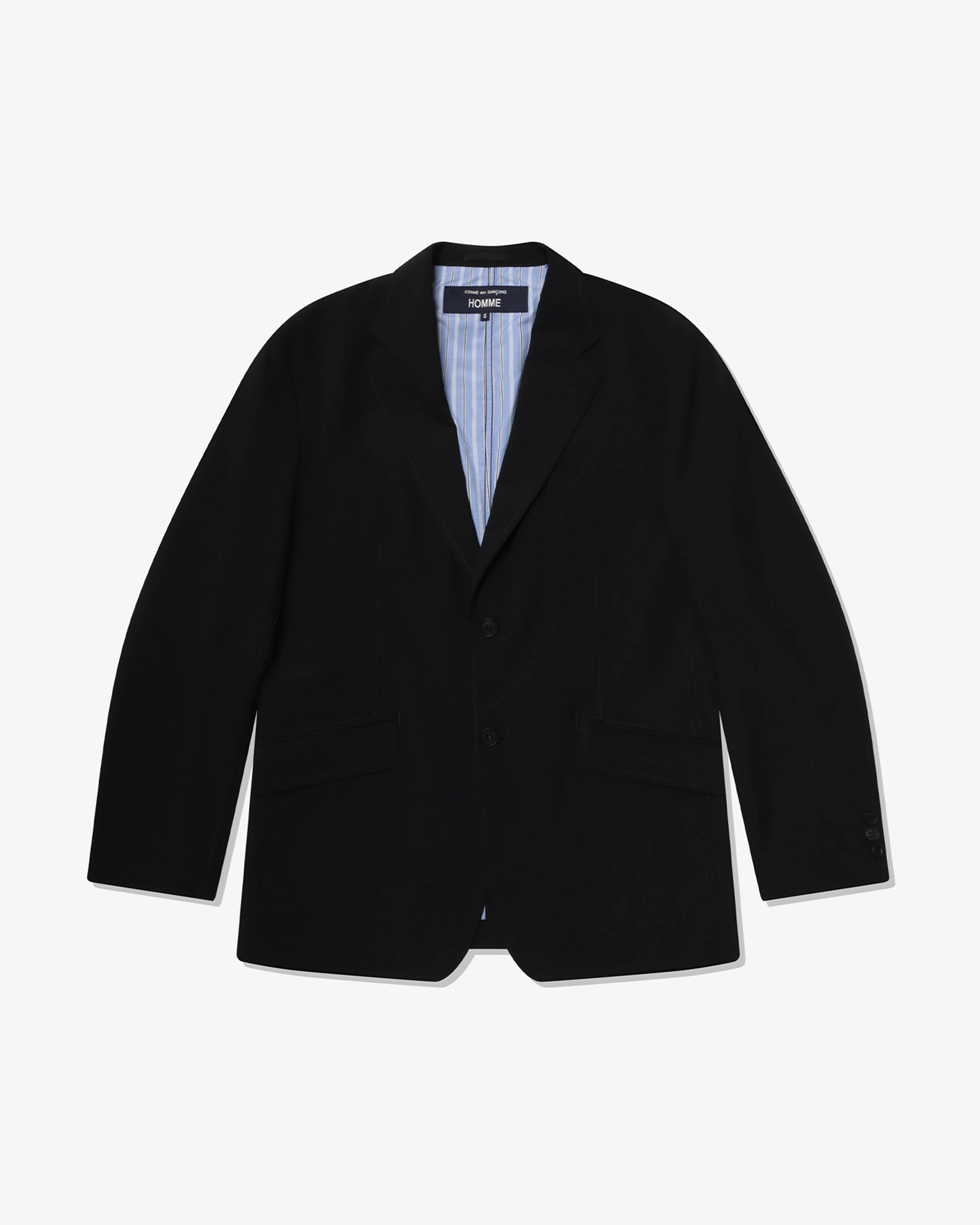 COMME des GARCONS HOMME: Wool Poplin (Black) | DSMG E-SHOP COMME des GARCONS HOMME: Wool Poplin (Black) | DSMG E-SHOP