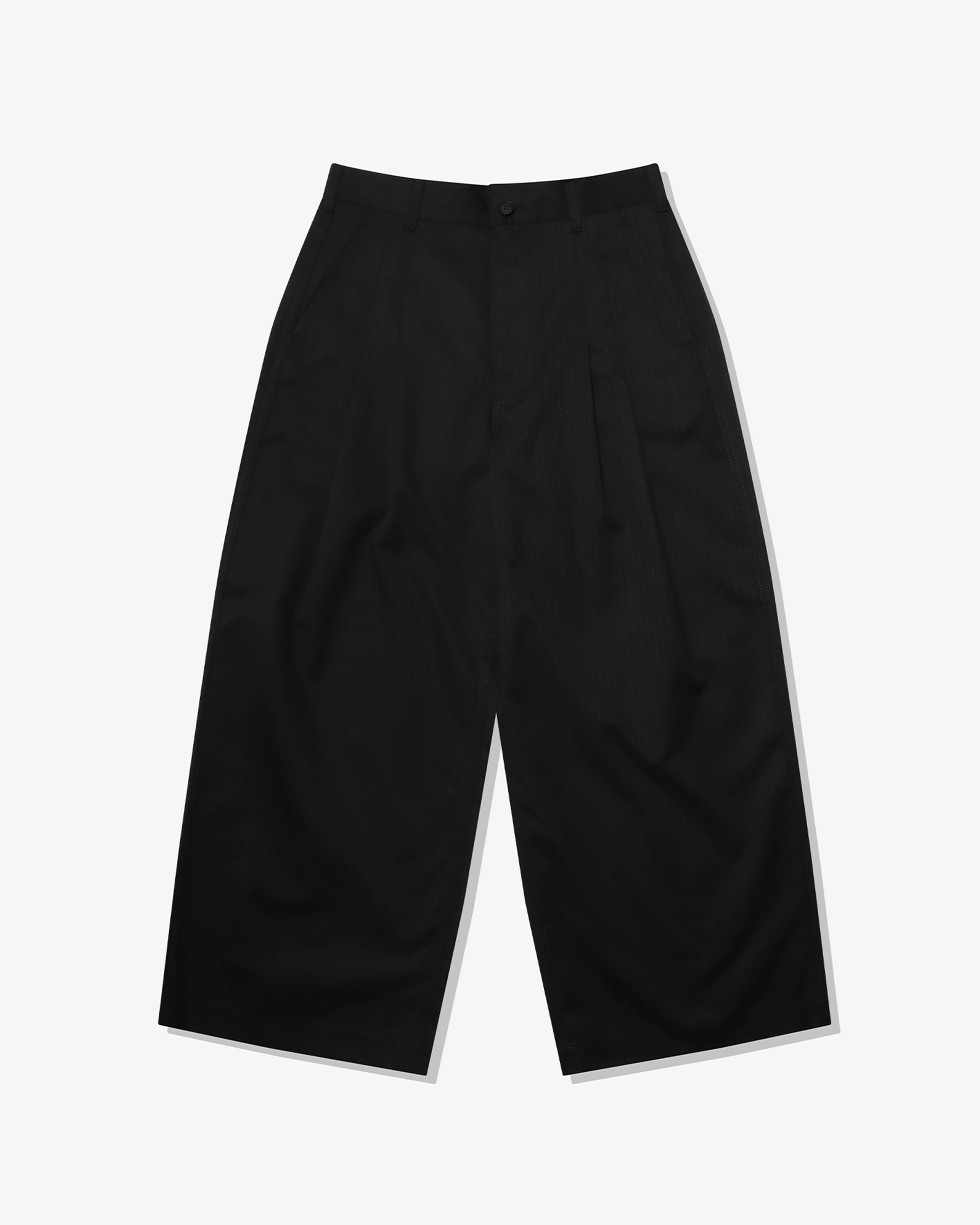 COMME des GARCONS HOMME: Polyester Wool Twill (Black) | DSMG E-SHOP