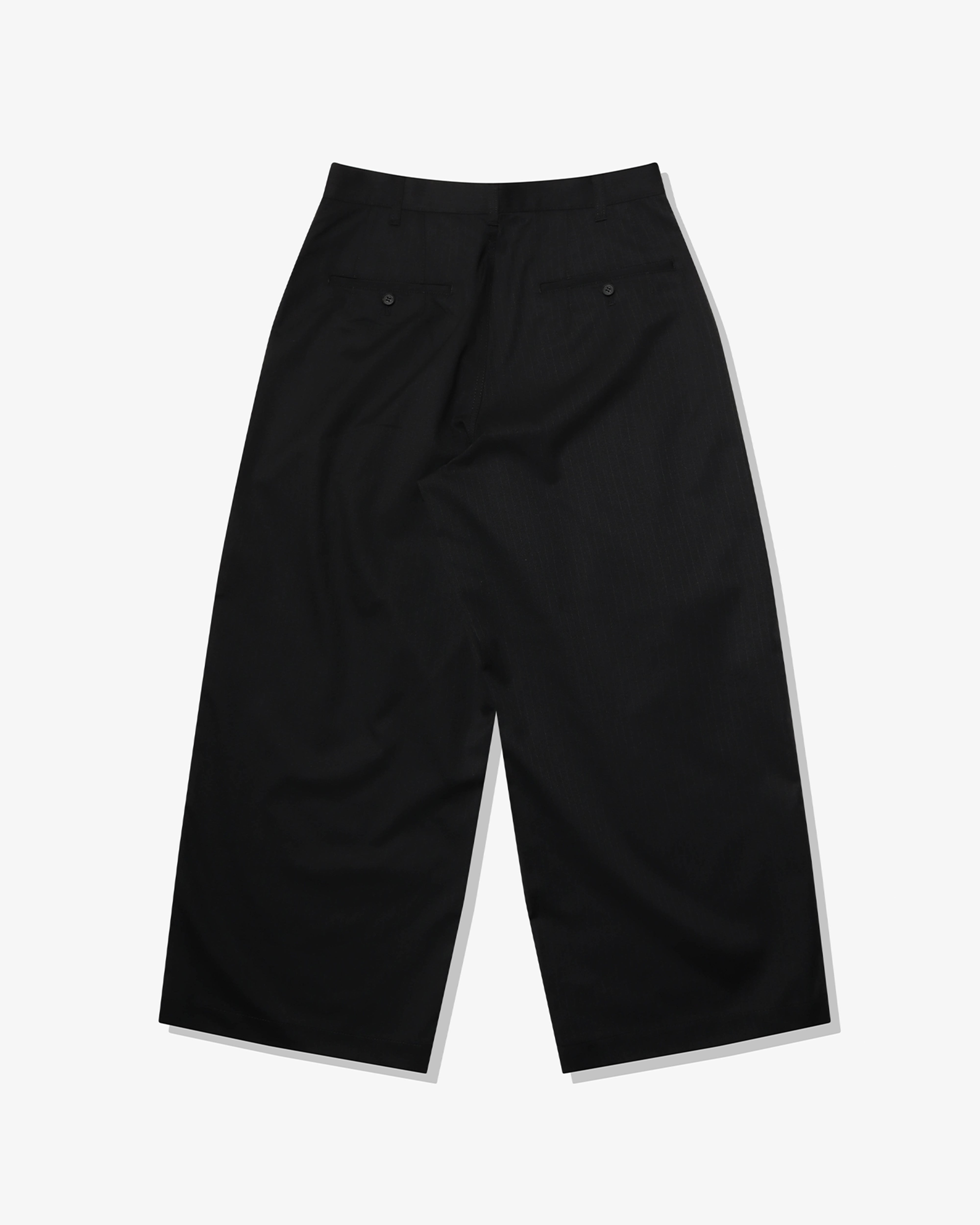 COMME des GARCONS HOMME: Polyester Wool Twill (Black) | DSMG E-SHOP
