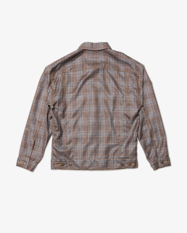 JUNYA WATANABE MAN - Wool Silk Check Levi's W Name - (Brw/Bge/Blue)