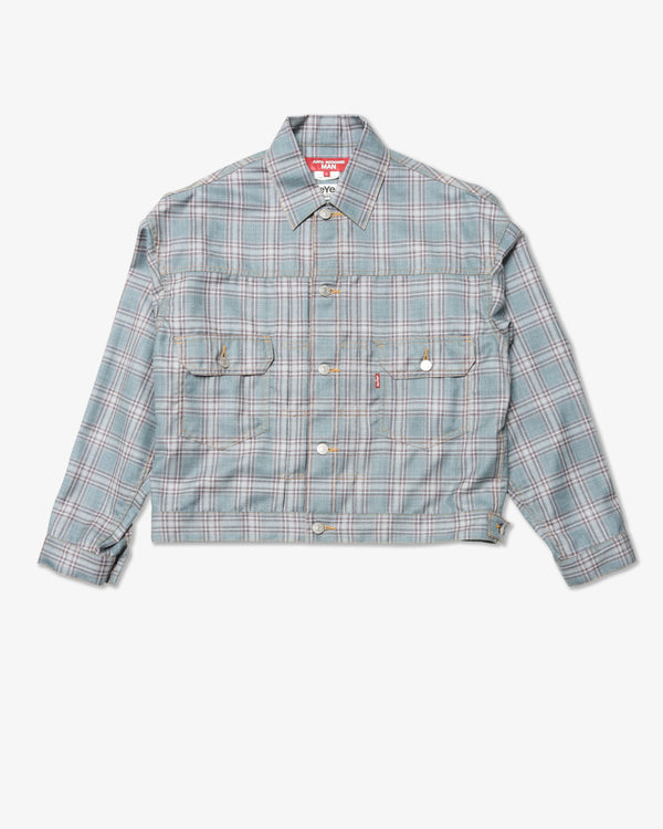 JUNYA WATANABE MAN - Wool Silk Check Levi's W Name - (Brw/Bge/Blue)