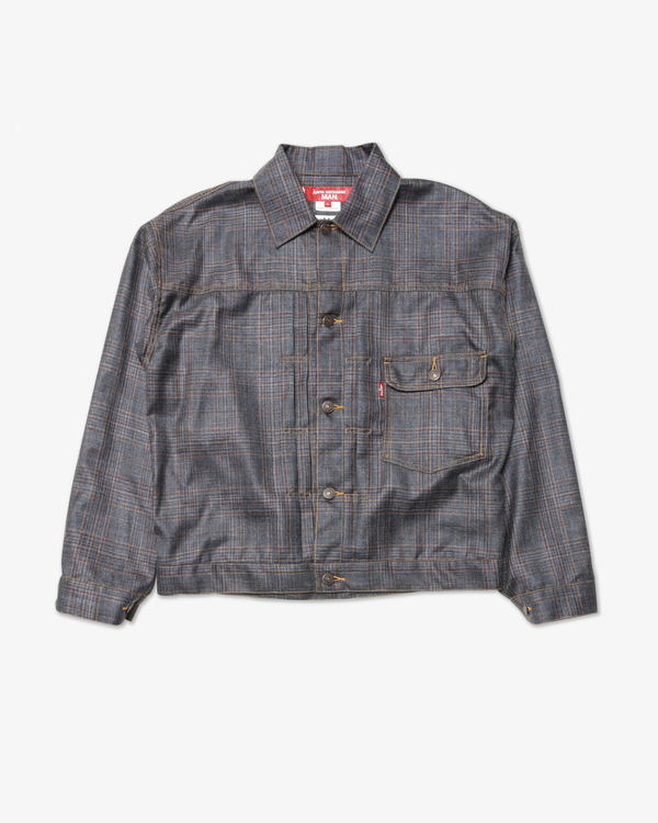 JUNYA WATANABE MAN - Wool Silk Check Levi's W Name - (Nvy/Brn/Gry)