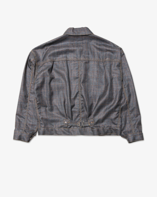 JUNYA WATANABE MAN - Wool Silk Check Levi's W Name - (Nvy/Brn/Gry)