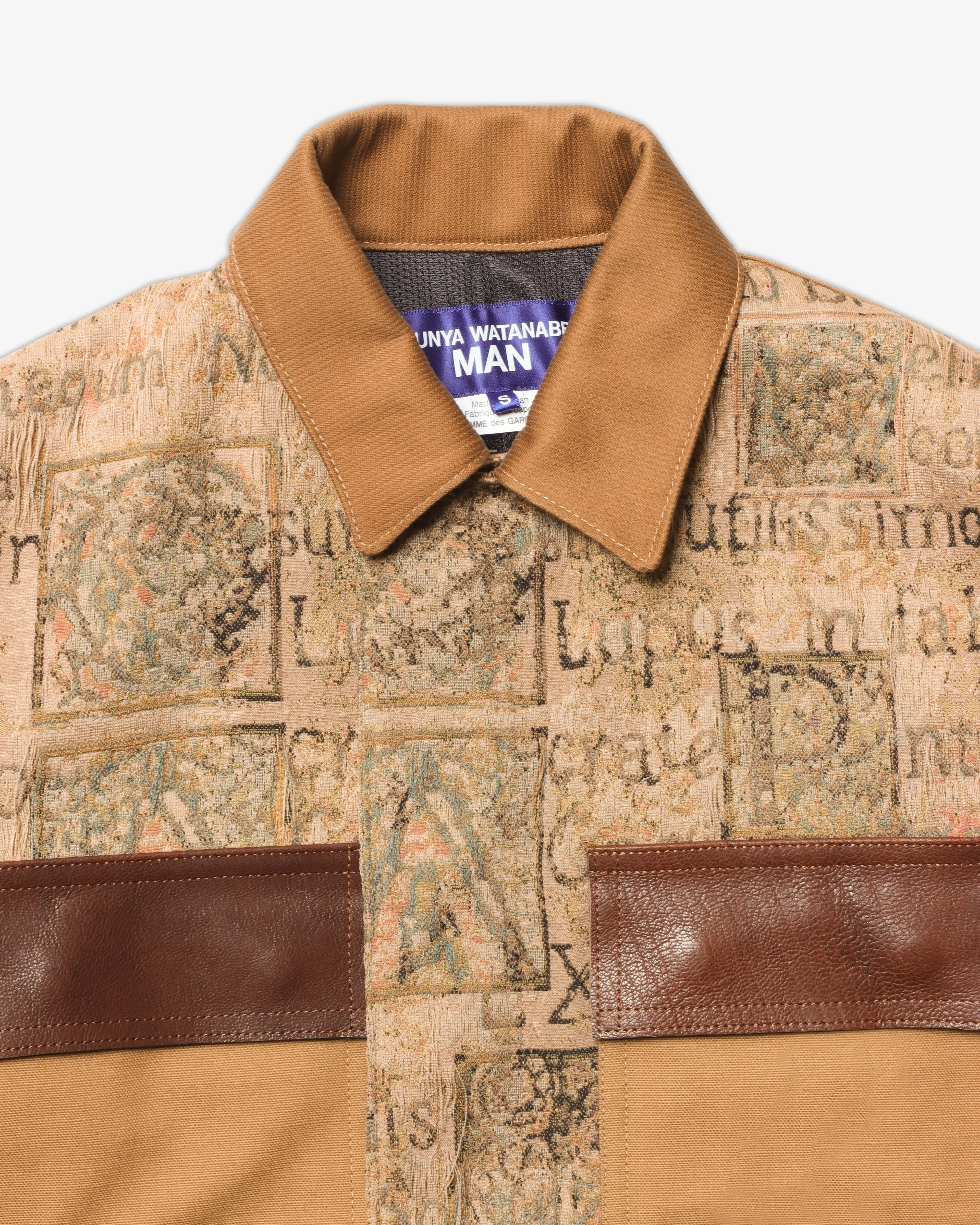 JUNYA WATANABE MAN: Polyester Cotton Gobelin Weave X Cotton Duck