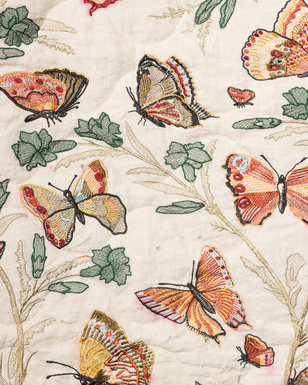 JUNYA WATANABE MAN - Cotton Linen Viscose Butterfly Pattern - (Beige)