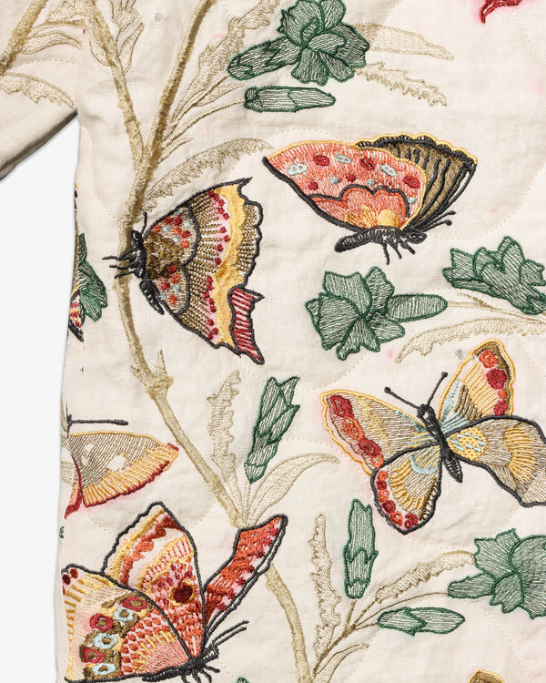 JUNYA WATANABE MAN - Cotton Linen Viscose Butterfly Pattern - (Beige)