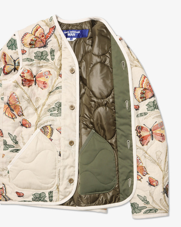 JUNYA WATANABE MAN - Cotton Linen Viscose Butterfly Pattern - (Beige)