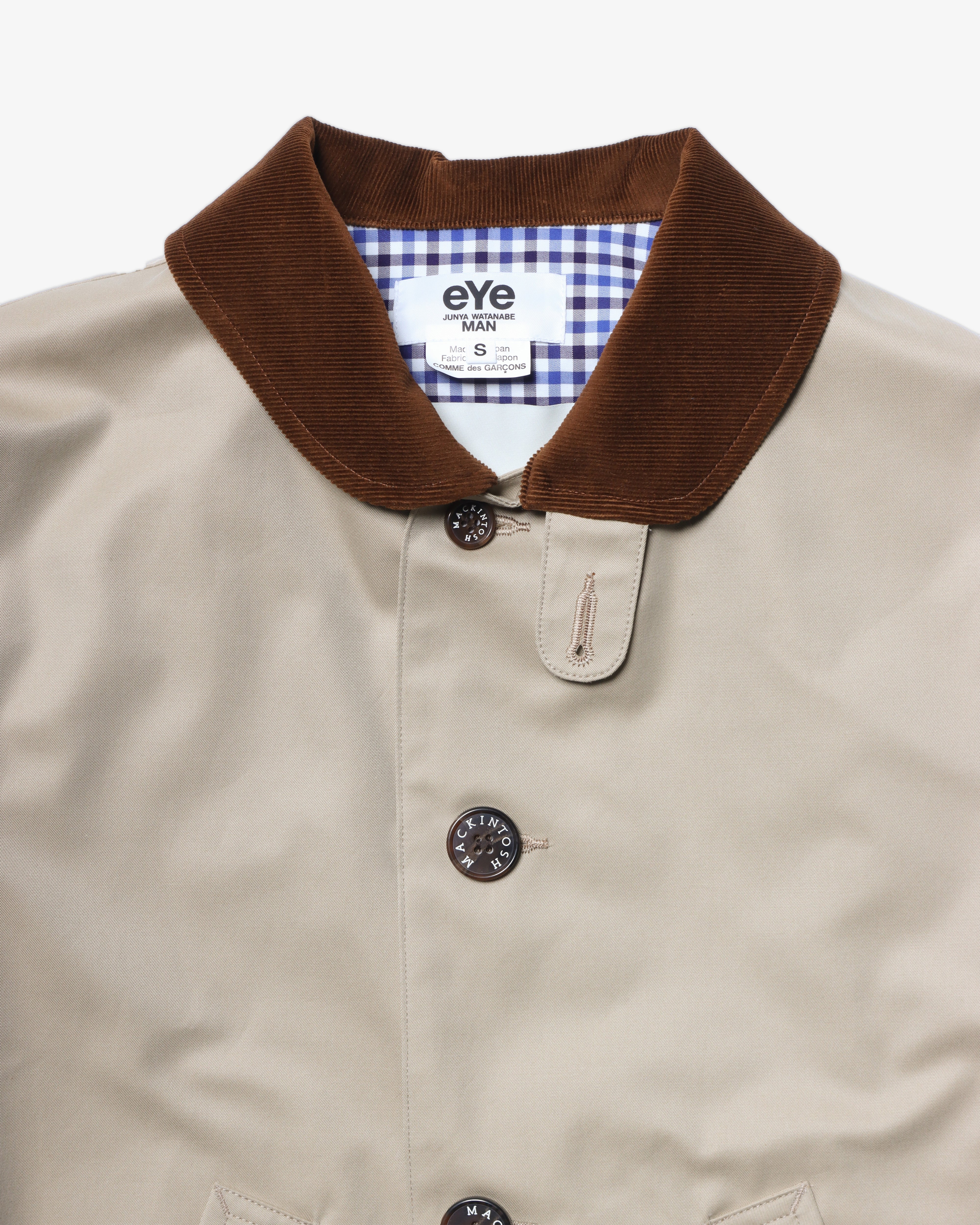 JUNYA WATANABE MAN: Cotton Gabardine Polyurethane Laminated X