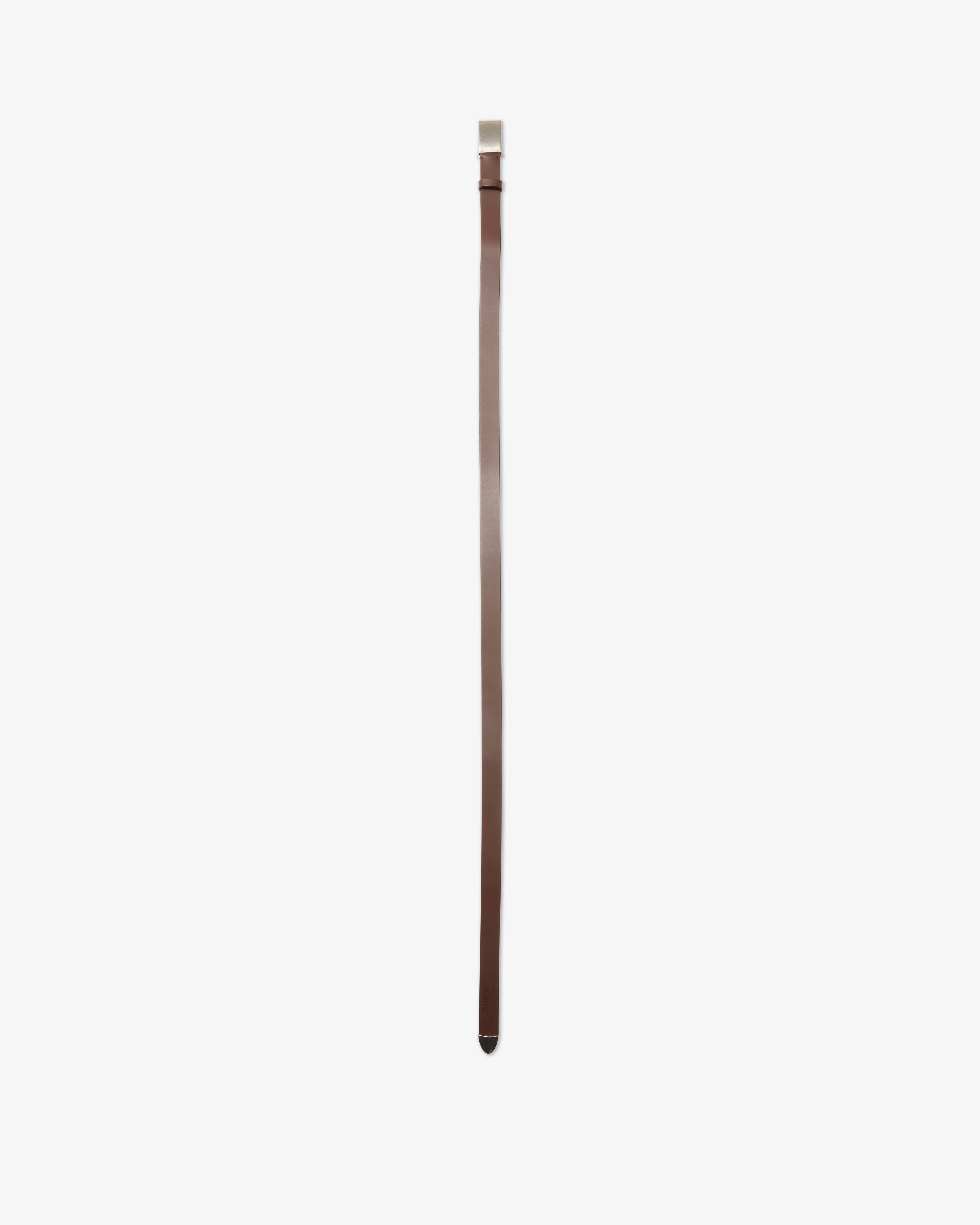 COMME des GARCONS HOMME: Steer Oil Smooth <30mm> (Brown) | DSMG E-SHOP