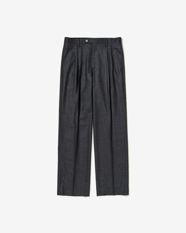 AURALEE - Super Light Wool Two-Tuck Slacks - (Top Charcoal)