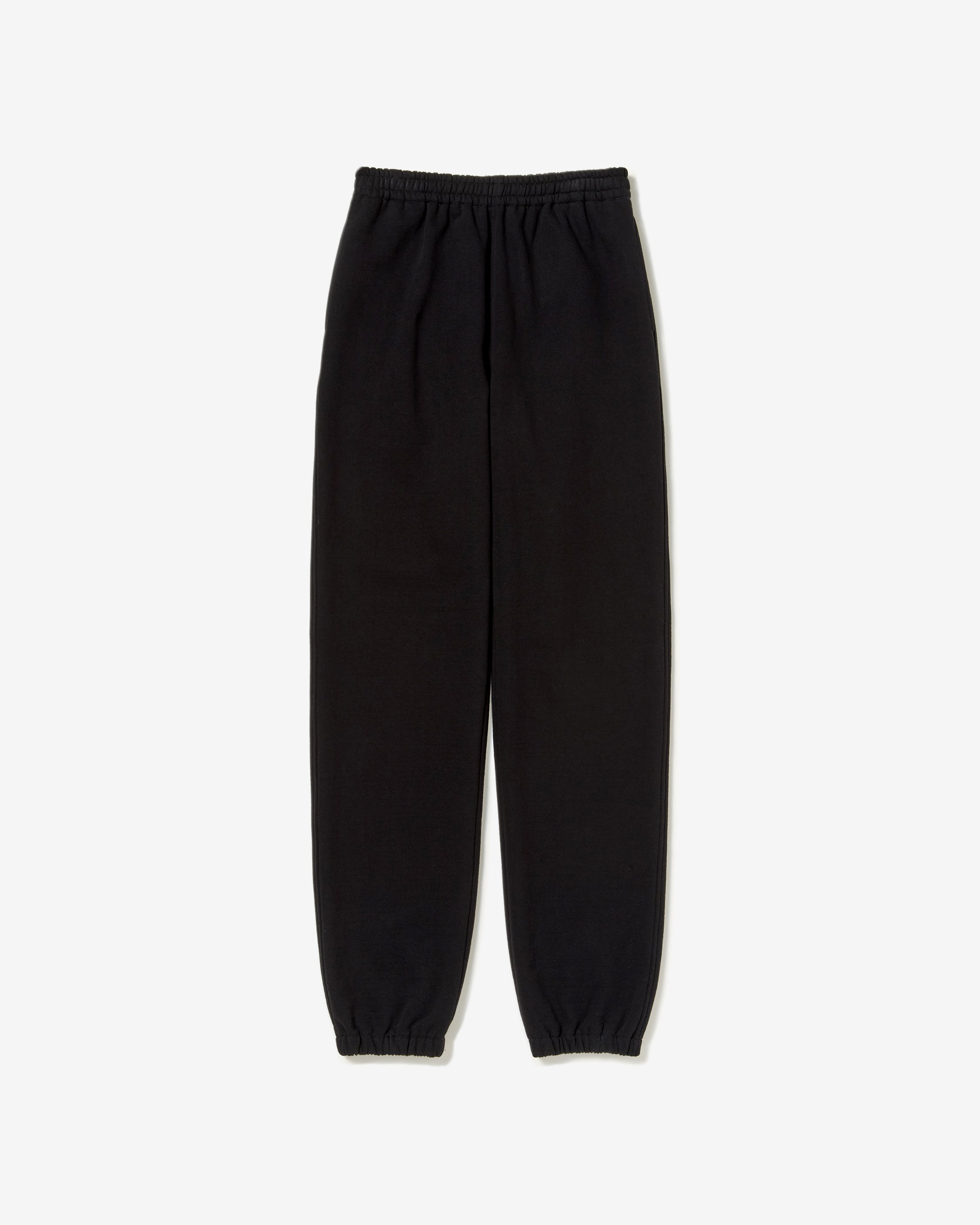 AURALEE: Smooth Soft Bd Sweat Pants (Black) | DSMG E-SHOP