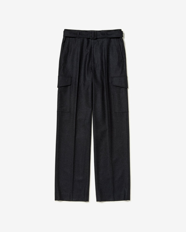 AURALEE - Wool Fulling Flannel Cargo Slacks - (Top Charcoal)
