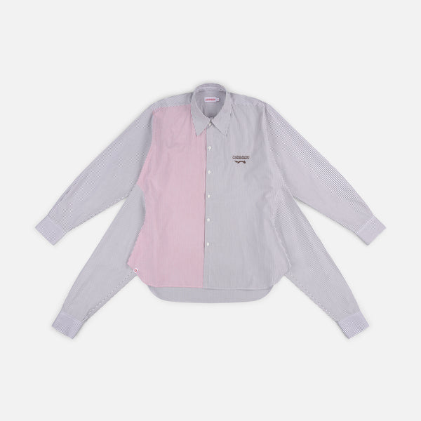 CHARLES JEFFREY LOVERBOY - Hug Shirt - (Khaki + Red Stripe)