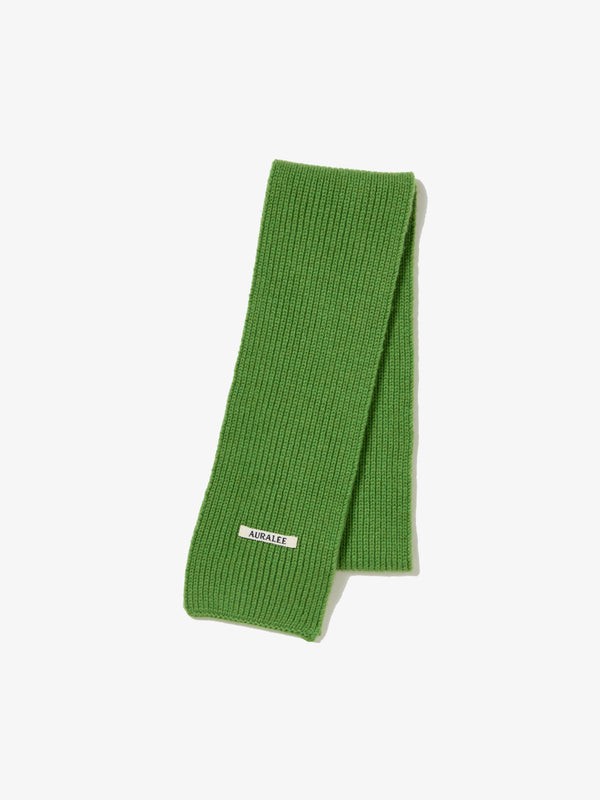 AURALEE - Light Cashmere Knit Stole - (Green)
