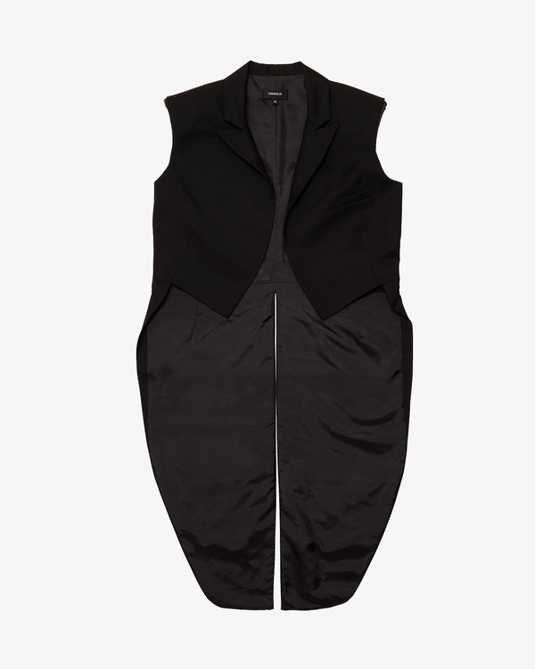 TORISHEJU - Black Wool Sleeveless Tailcoat - (Black)