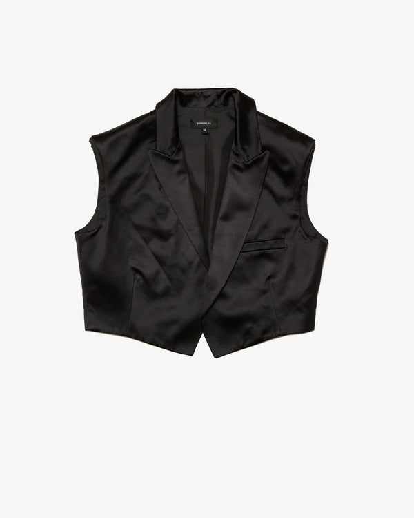 TORISHEJU - Black Bonded Stain Tailored Ve - (Black)