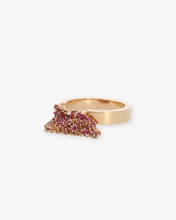 DAUPHIN - Fluid Captured Gap Ring - (Rose Gold)