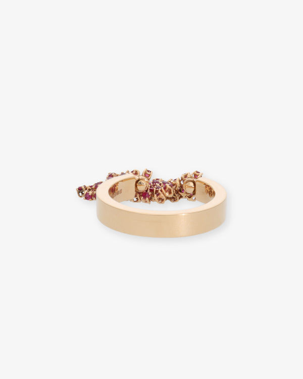 DAUPHIN - Fluid Captured Gap Ring - (Rose Gold)