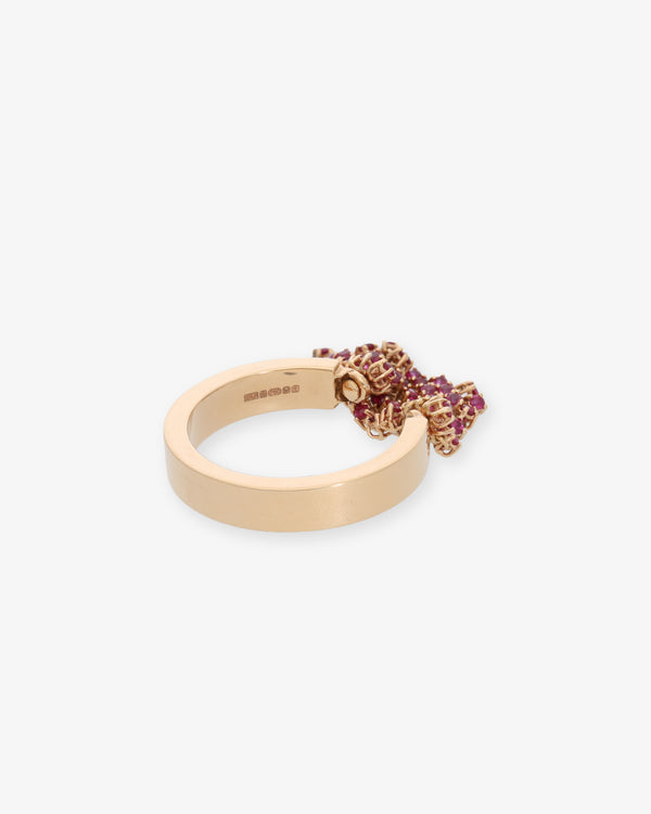 DAUPHIN - Fluid Captured Gap Ring - (Rose Gold)